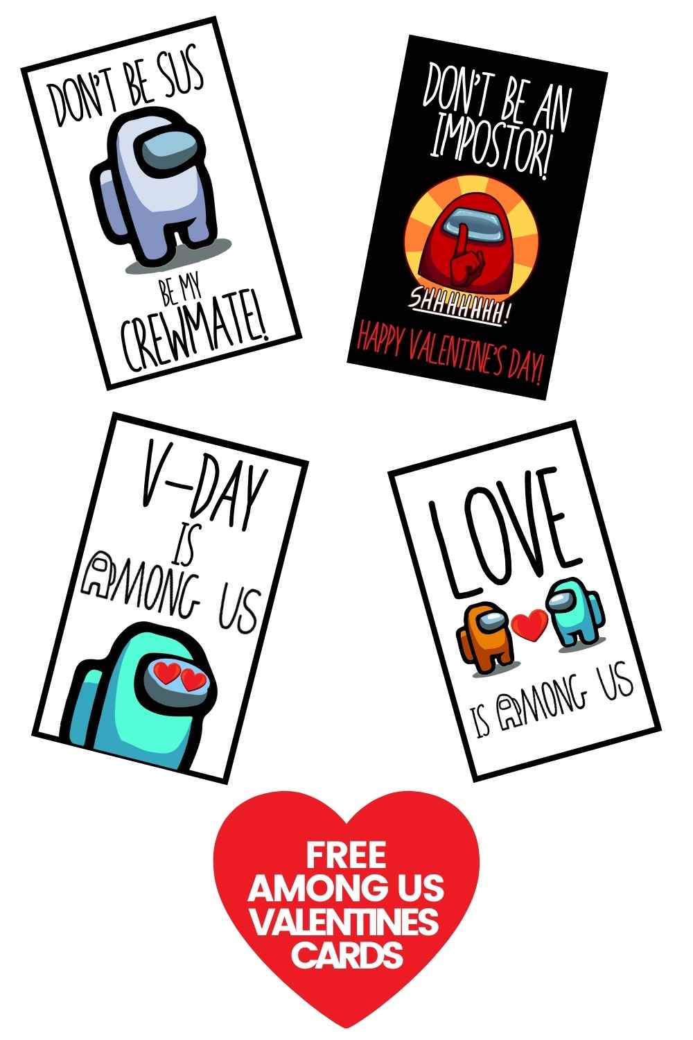 among us happy valentines among us happy valentines