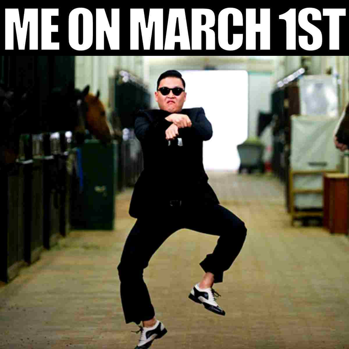 march first meme Dance enthusiast joyfully celebrating the first of March with energetic moves, capturing the happy-go-lucky meme spirit.