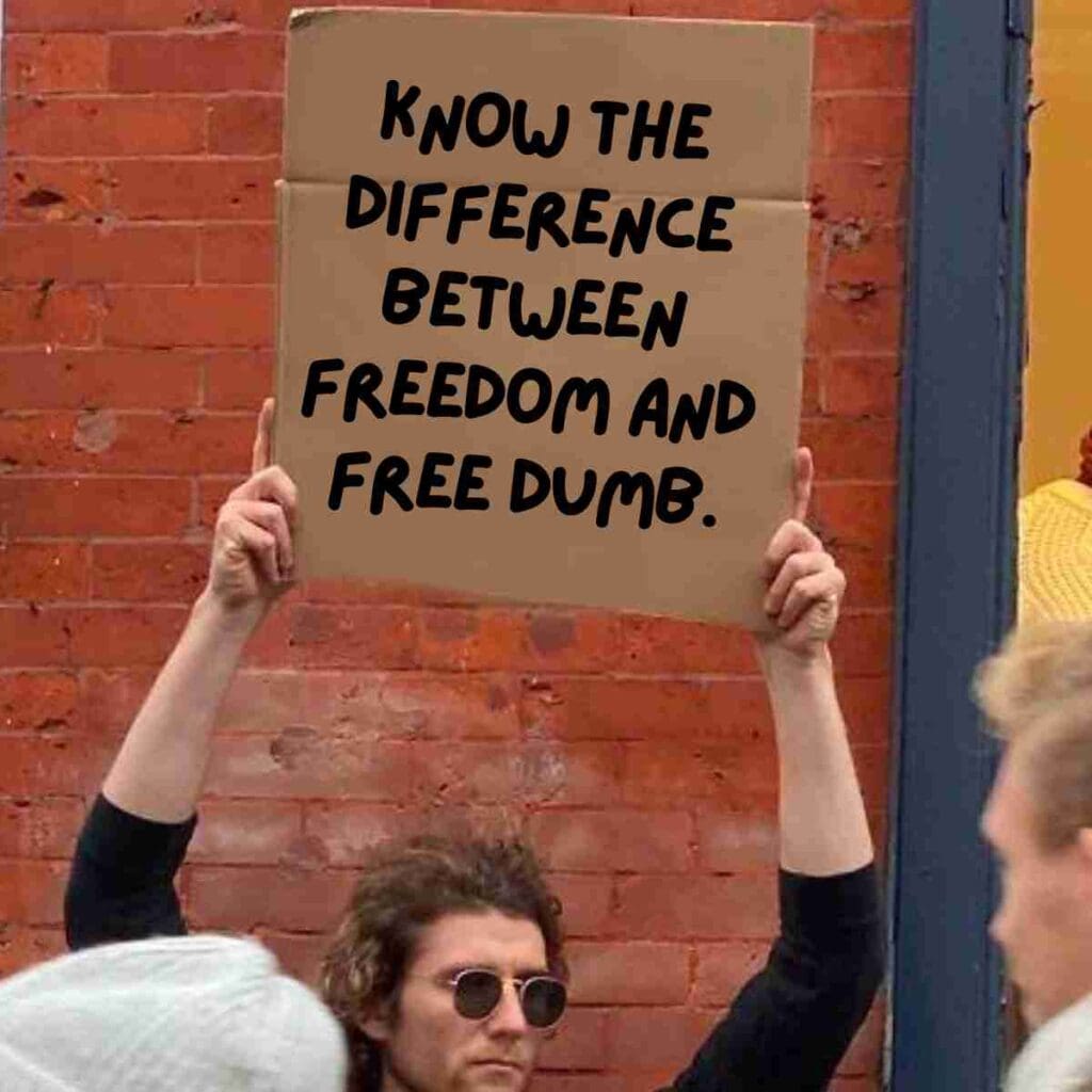 freedom meme freedom meme Know the difference between freedom and free dumb