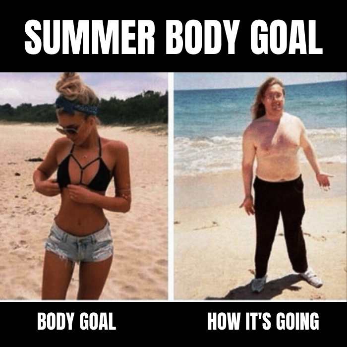 summer body goals reality meme summerbodygoalsrealitymeme