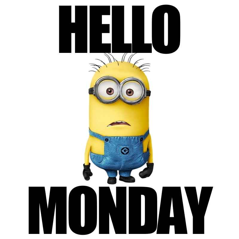 minion monday meme A puzzled Minion greeting Monday with both weariness and a touch of dread, perfectly capturing that 'not again' Monday meme vibe.