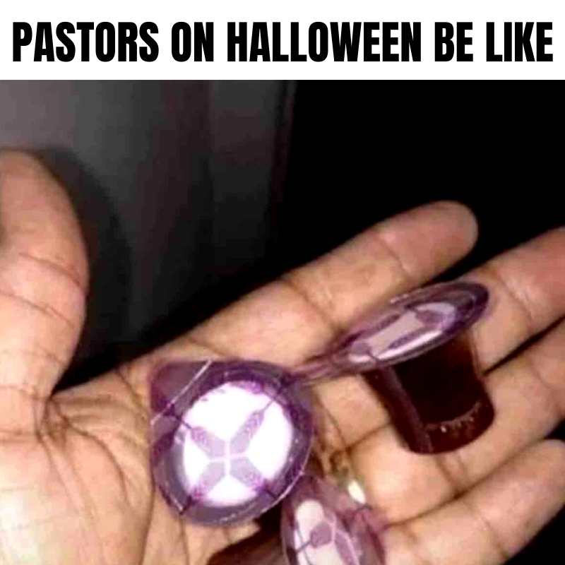 pastors on halloween meme pastors on halloween be like handing out communion