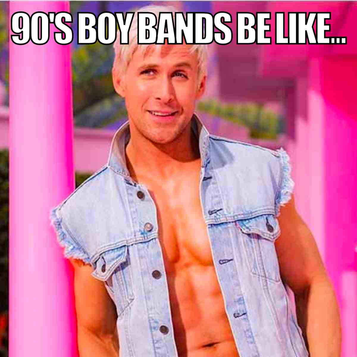 barbie ken meme 90s boy bands be like