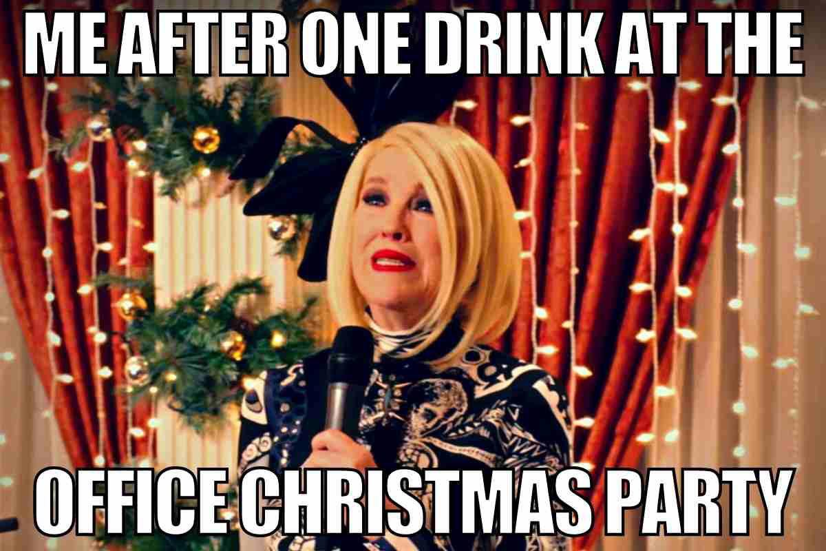 christmas party meme me after one drink at the office christmas party
