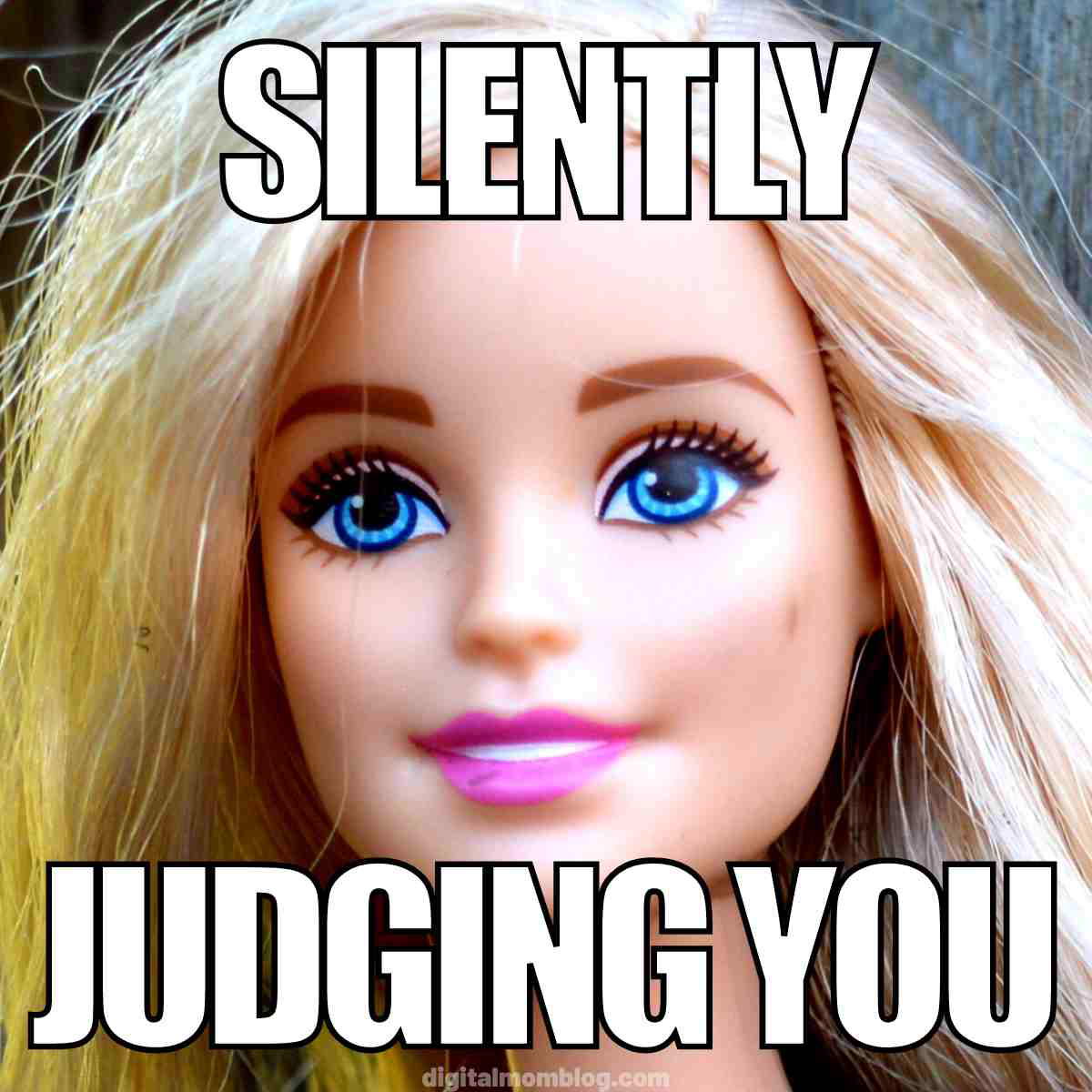 judgemental barbie meme silently judging you