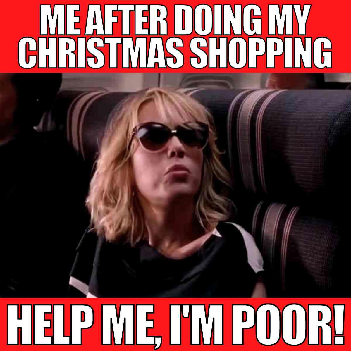 poor christmas meme me after doing my christmas shopping. help me i'm poor