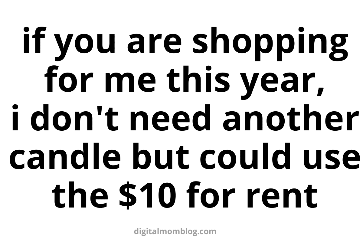 practical christmas gift meme rent if you are shopping for me this year, i don't need another candle but could use the for rent