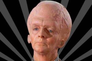 Meme of a character with an exaggeratedly large head symbolizing the 'galaxy brain' moment of overthinking everything.