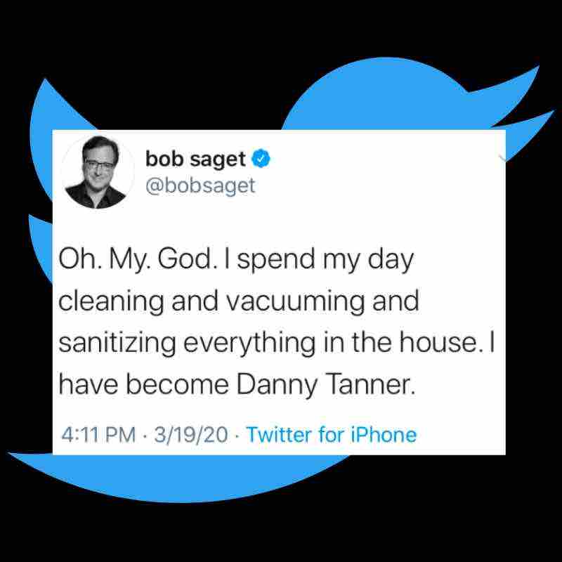 bob saget cleaning tweet bob saget cleaning tweet