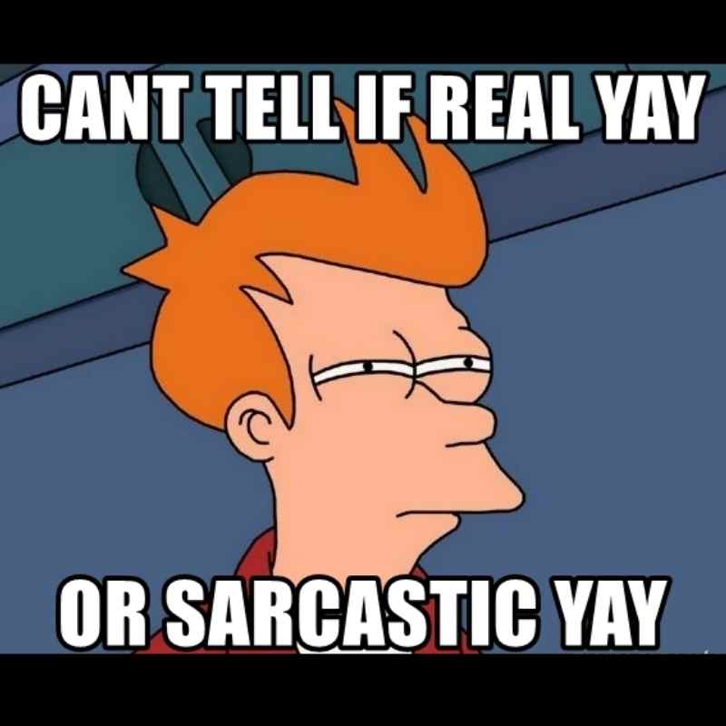 sarcastic or real yay meme sarcastic or real yay meme