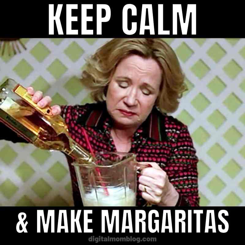 Keep calm meme margarita Meme of a woman determinedly pouring tequila into a blender, with text above reading 'Keep Calm' and below, '& Make Margaritas,' capturing the art of stressrelief through margarita crafting.