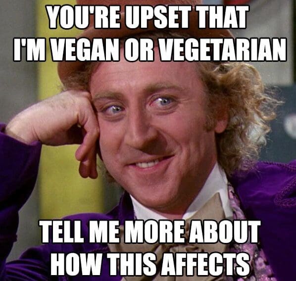 annoyed vegan meme edited annoyed vegan meme