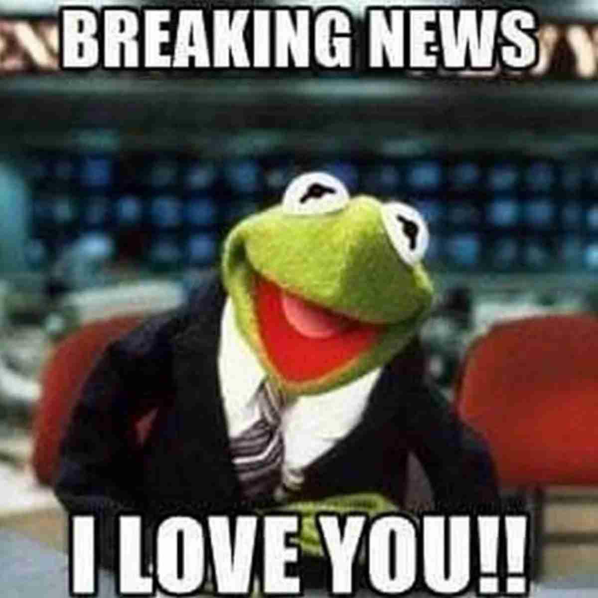 meme i love you breaking news i love you!