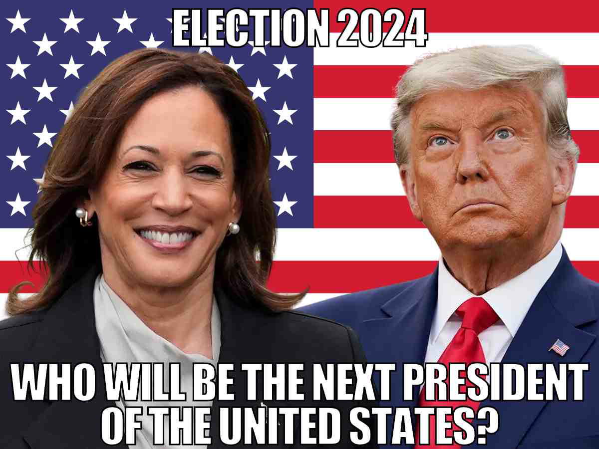 presidential election 2024 meme Funny 2024 presidential election meme capturing the chaos and anticipation of the upcoming election. featuring kamala harris and donald trump