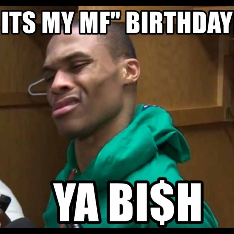 funn its my mf birthday meme Humorous meme image featuring a person in a green jacket making a confused expression with the text: 'It's my MF' birthday, ya bish!' perfect for when you’re feeling sassy on your birthday.