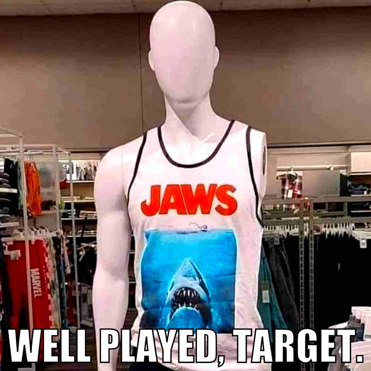 jaws meme jaws meme - well played target