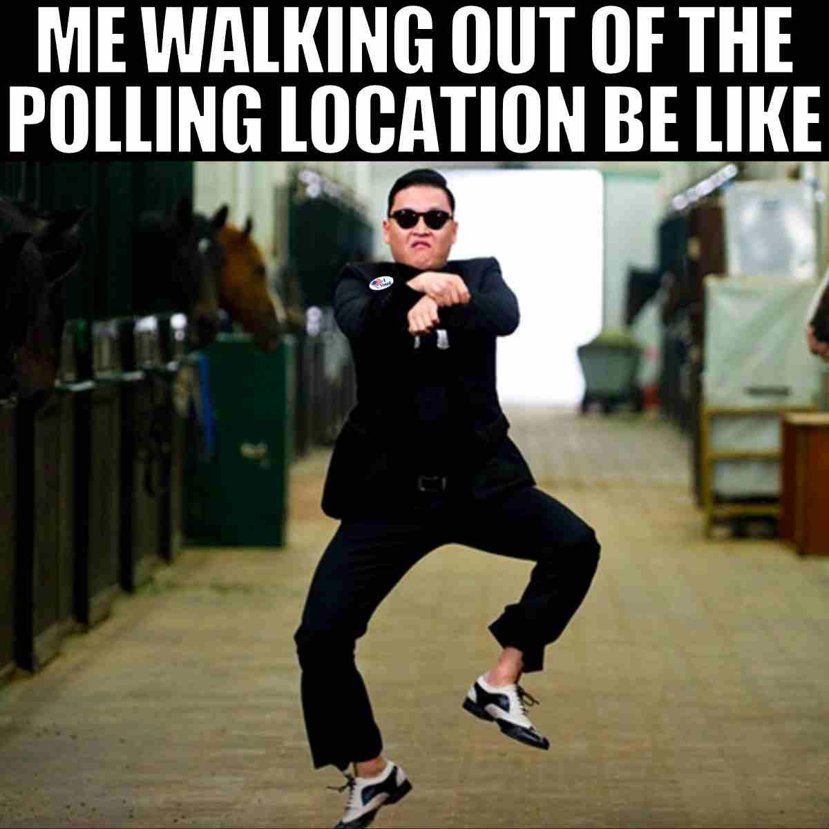 after voting meme me walking out of the polling location be like