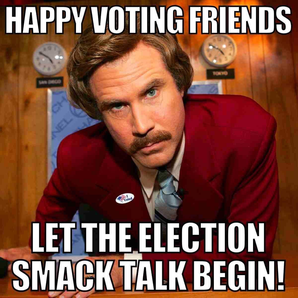 happy voting meme happy voting let the election smack talk begin