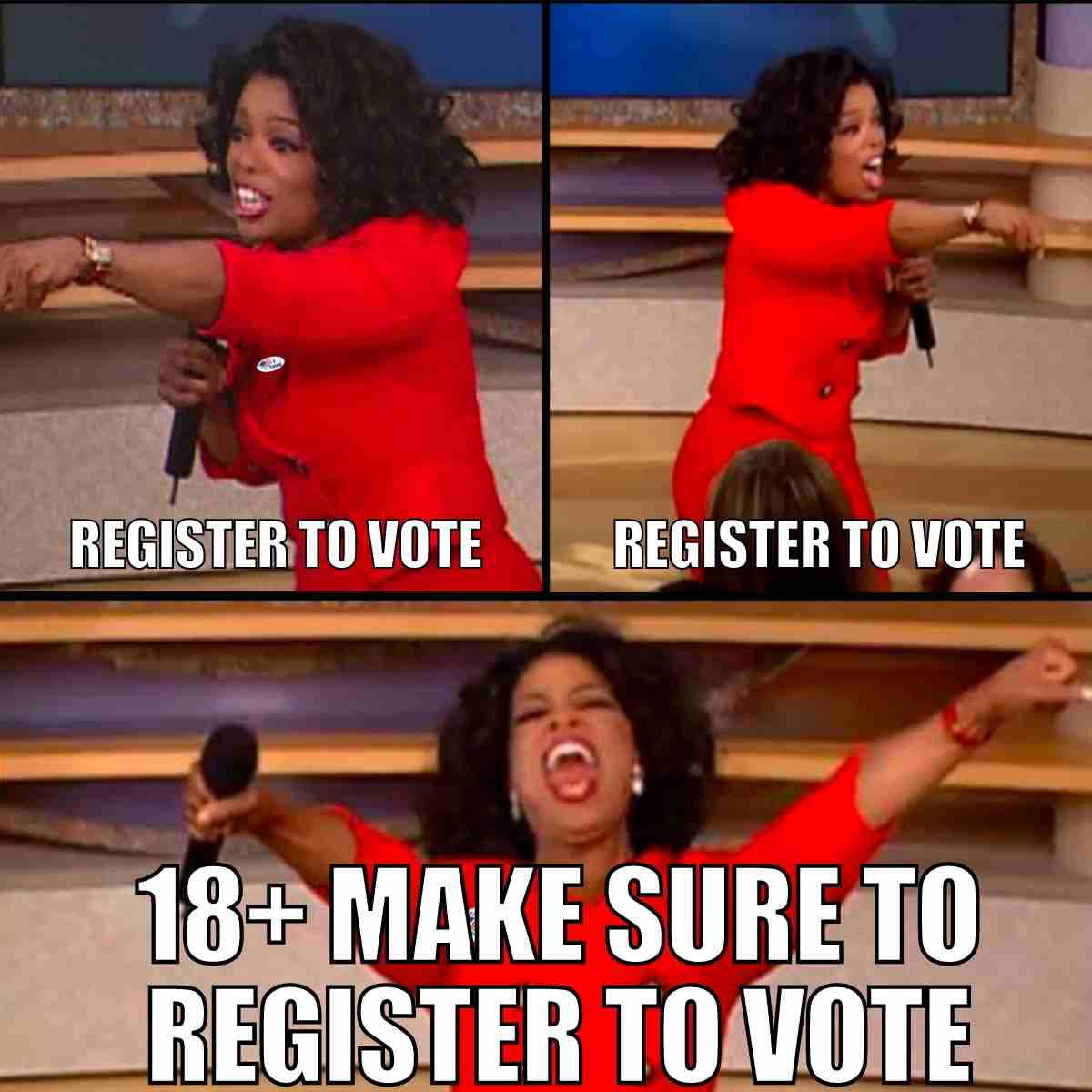 register to vote meme funny oprah register to vote meme funny
