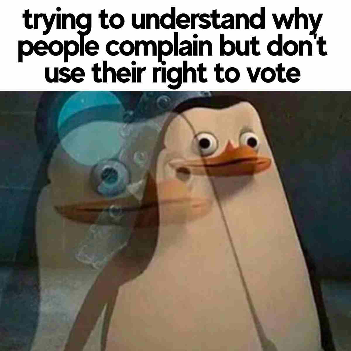 voting right meme trying to understand why people complain but dont use their right to vote