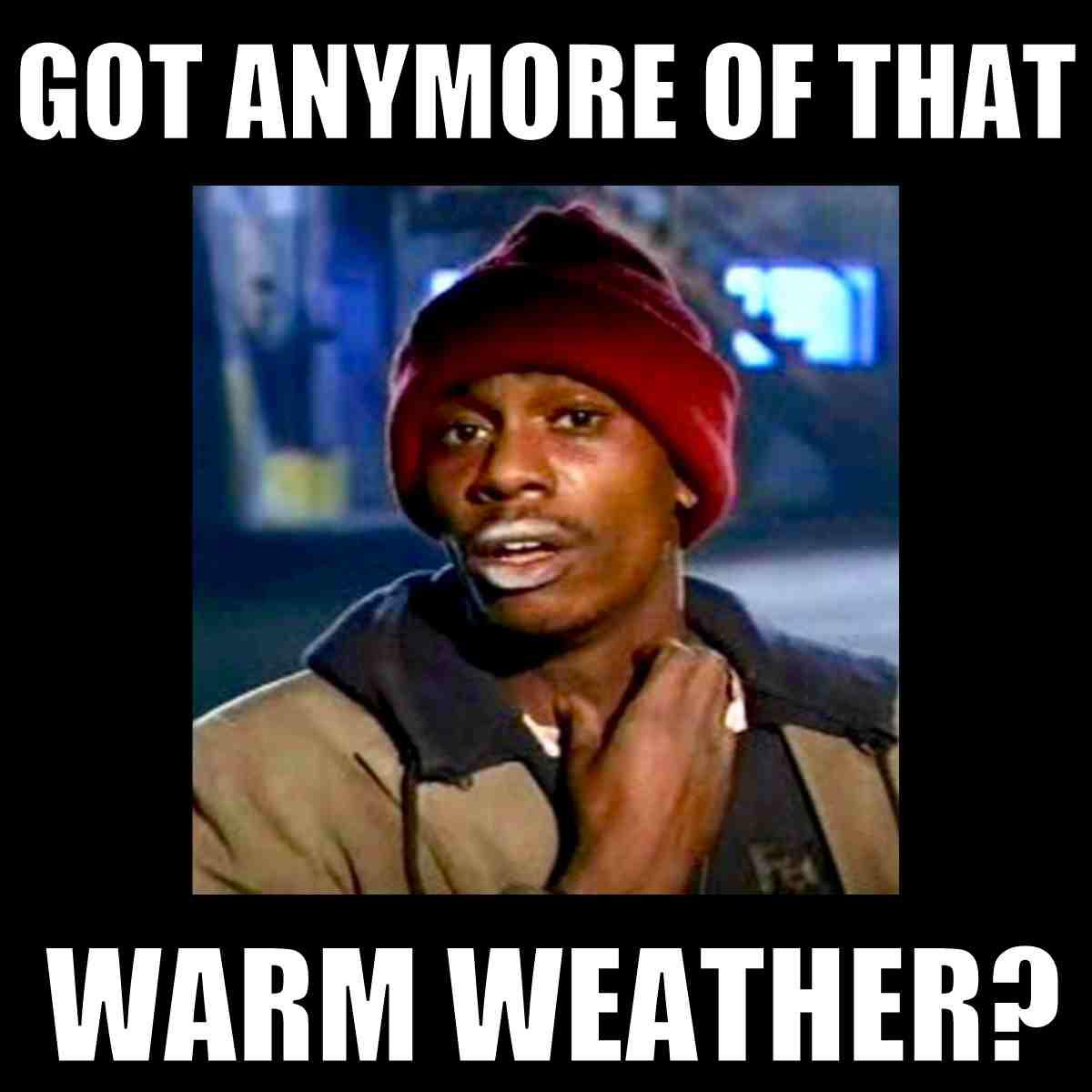 warm weather meme funny