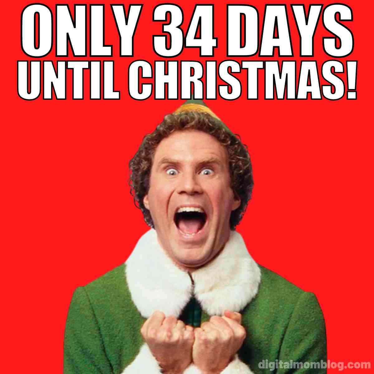 34 days until christmas meme only 34 days until christmas meme