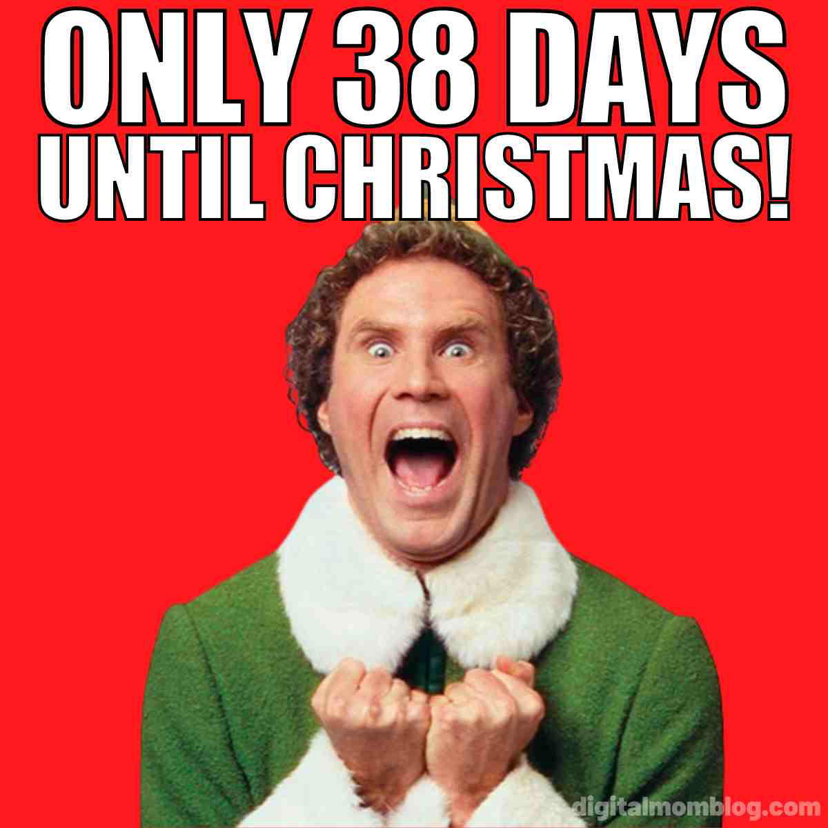 38 days until christmas meme only 38 days until christmas