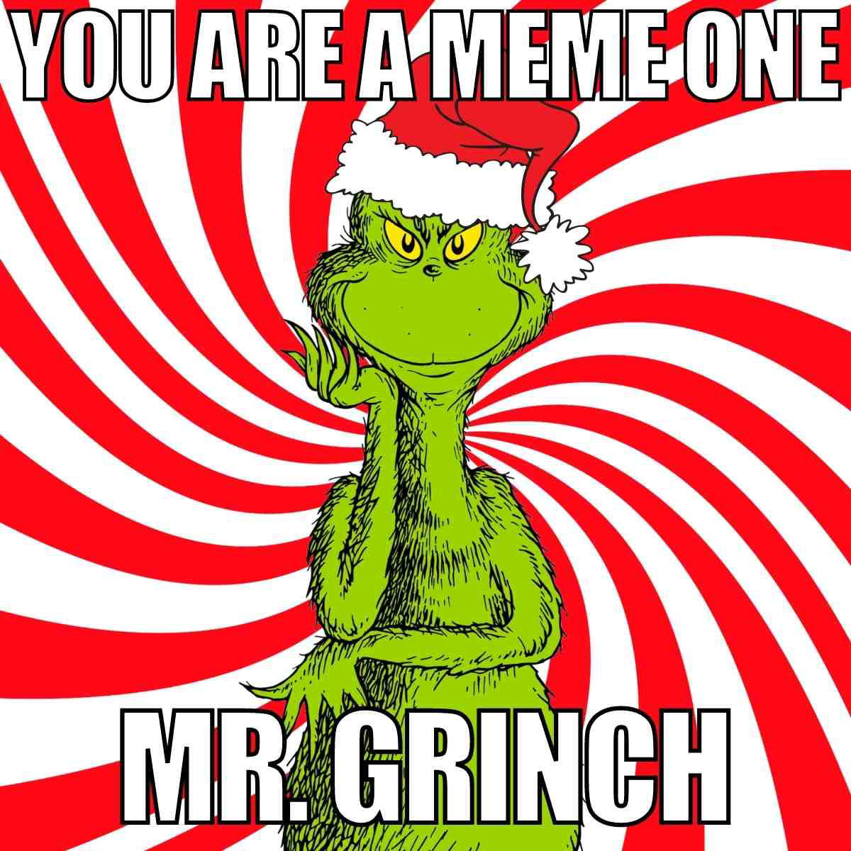 grinch meme you are a meme one Mr. Grinch