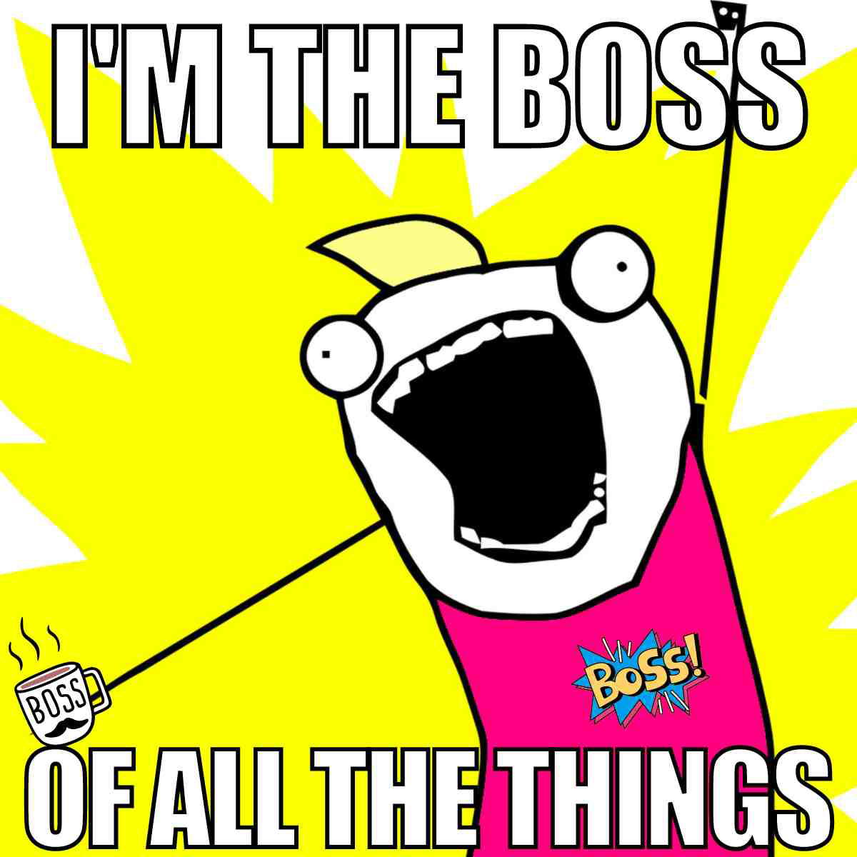 i am the boss meme i am the boss of all the things