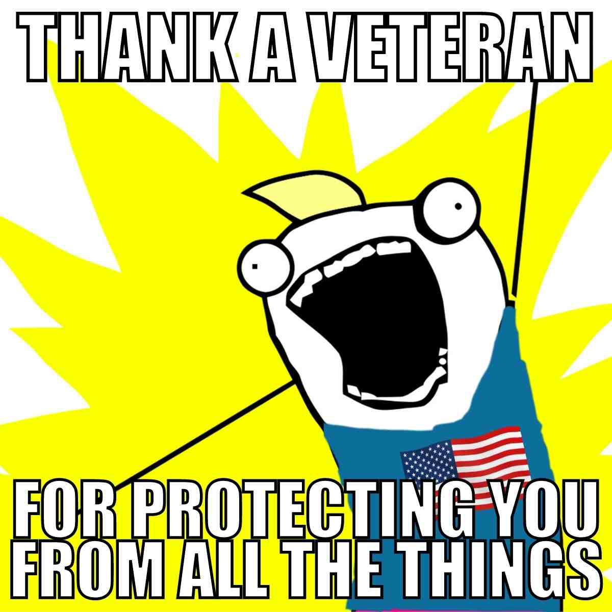 november 11 meme of the day veterans thank a veteran for protecting you from all the things