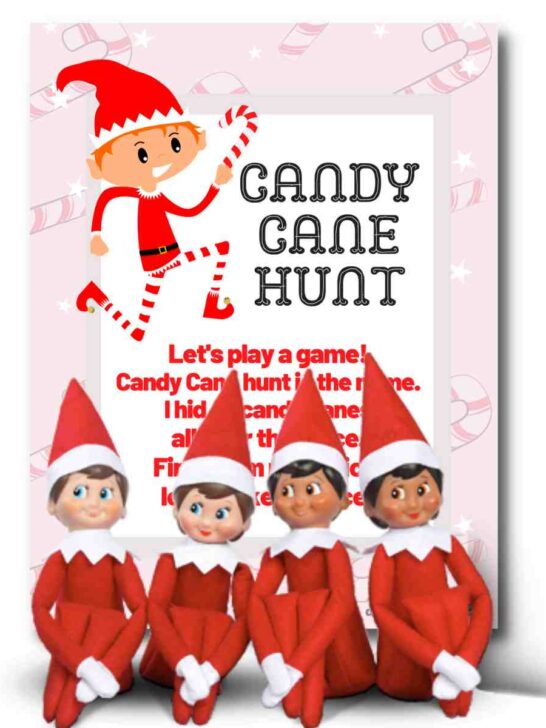 elf on the shelf candy cane hunt free printable elf on the shelf candy cane hunt free printable