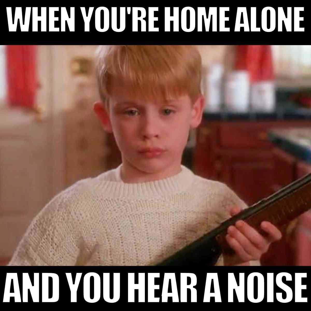 home alone kevin meme when you're home alone and you hear a noise