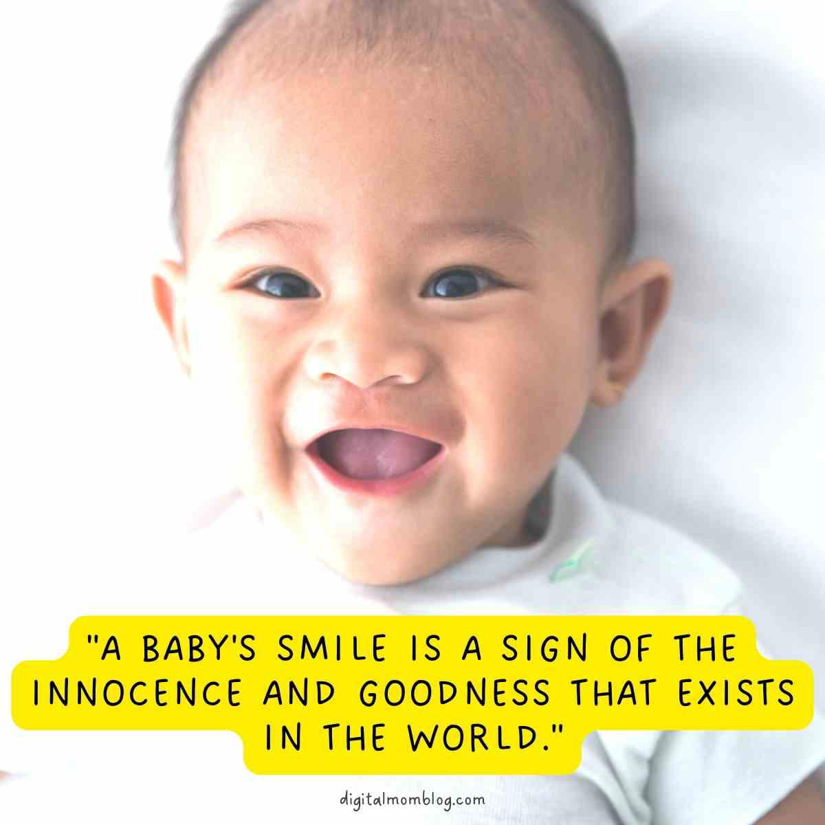 smiling baby quote smiling baby quote