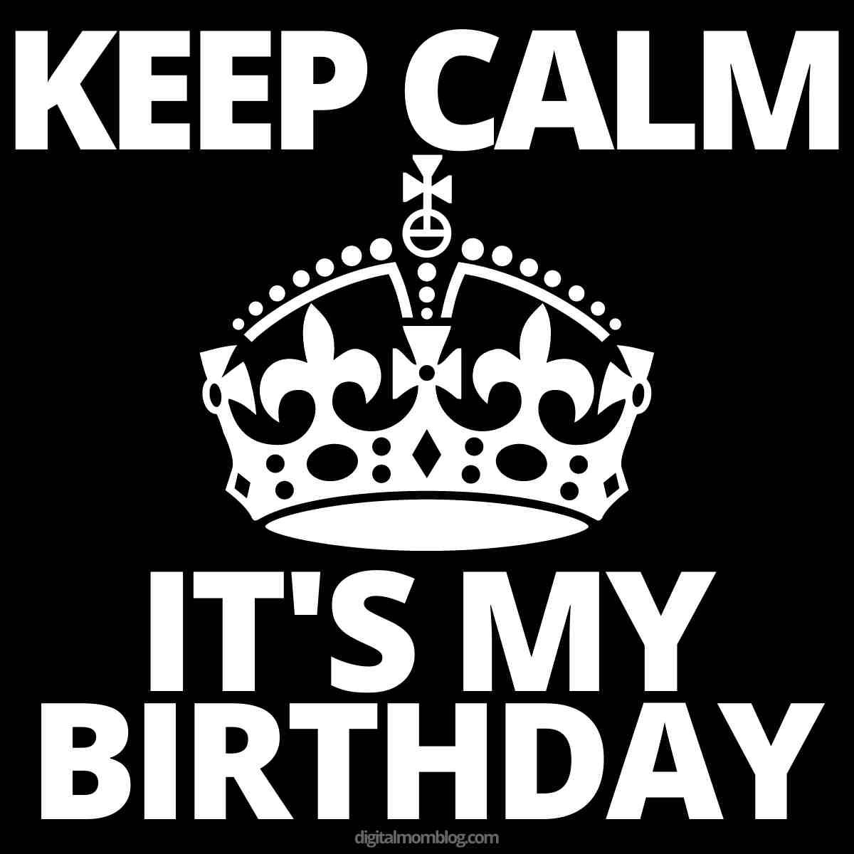 keep calm its my birthday meme Humorous 'Keep Calm It's My Birthday' meme featuring a classic crowned logo, because nothing says celebration like borrowing royalty vibes for your special day.
