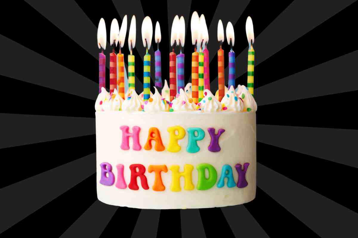 my birthday memes 3 Meme of a birthday cake with brightly colored candles blazing like an overachiever, screaming 'Happy Birthday' in rainbow letters against a dramatic, starburst background.