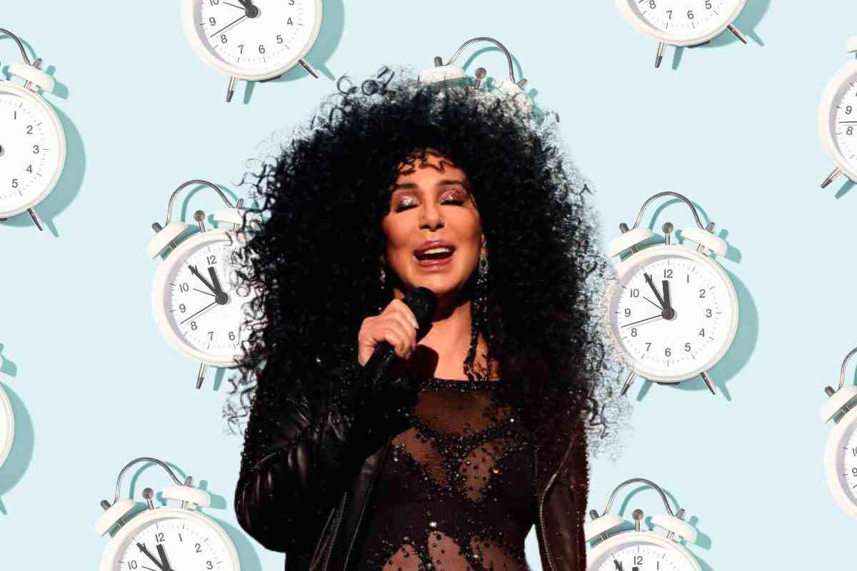 daylight savings memes Meme featuring a singer surrounded by clocks, whimsically hinting at daylight saving time, playfully asking if she can turn back time.
