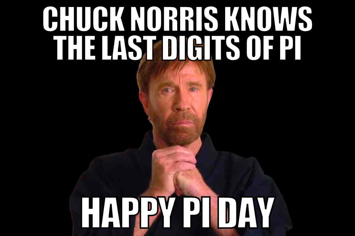 happy pi day meme chuck norris happy pi day meme chuck norris knows the last digits of pi