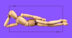 A meme featuring a wooden mannequin casually lounging on a purple background, surrounded by quote marks.