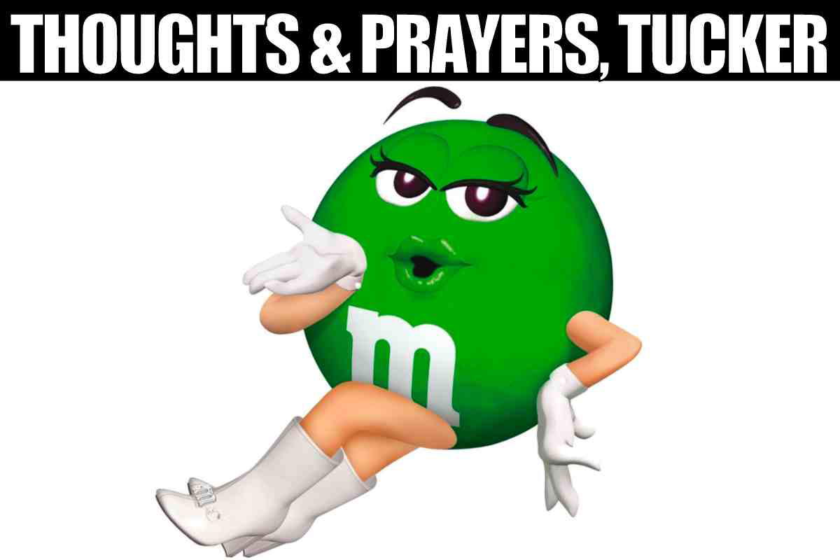 tucker carlson meme green mm thoughts and prayers tucker