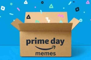 amazon box open label says prime day memes
