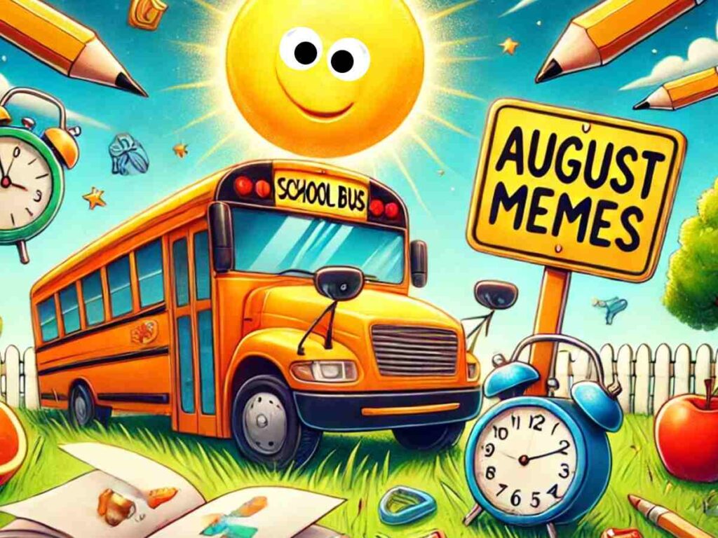 august memes 2024 school bus, sun, things related to august memes for 2024