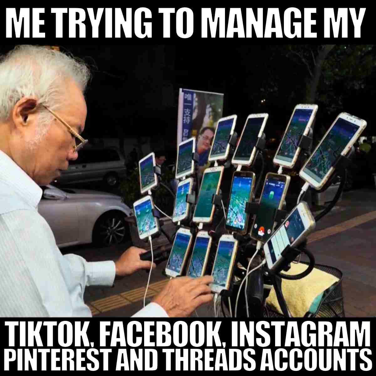 managing social meme meme me trying to manage my social media