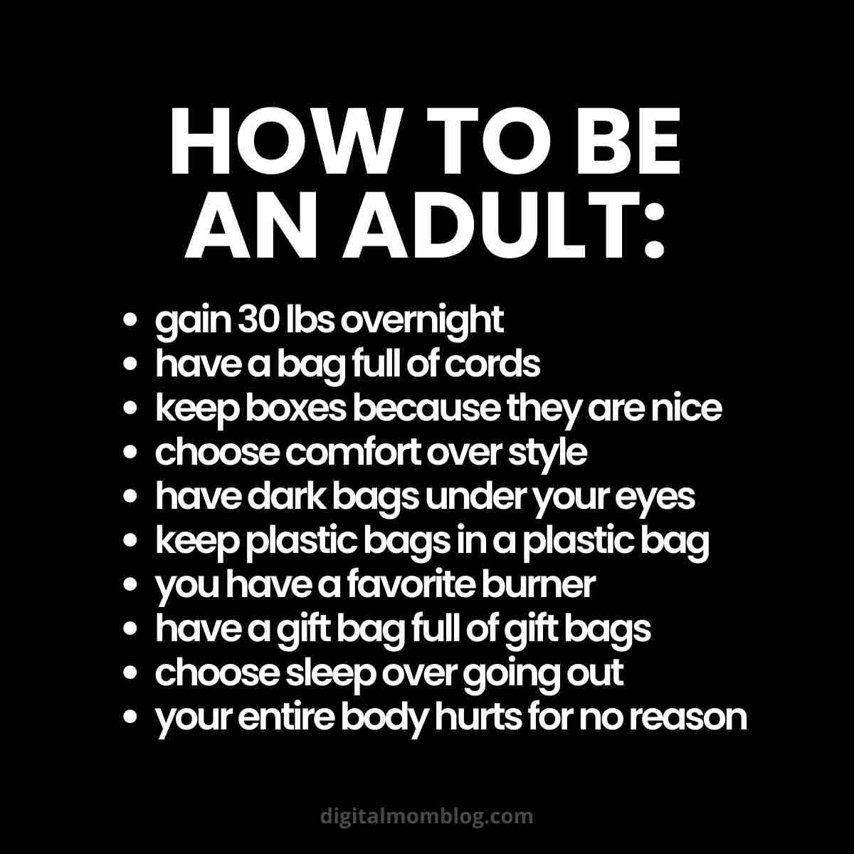 how to be an adult meme how to be an adult meme