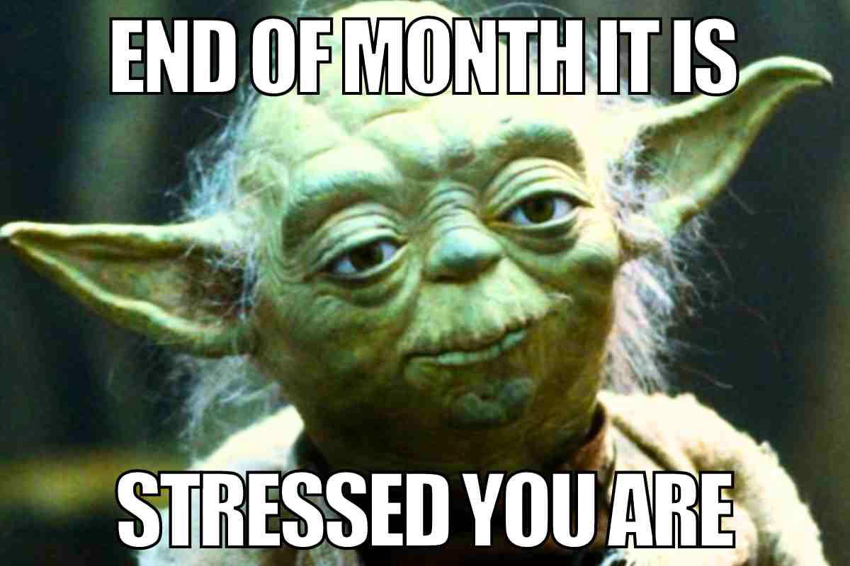 stressed meme end of month stressed meme end of month