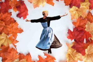 autumn memes dancing in fall leaves