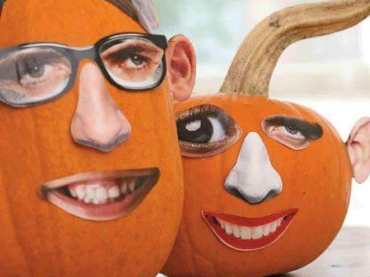no carve pumpkin face idea no carve pumpkin faces