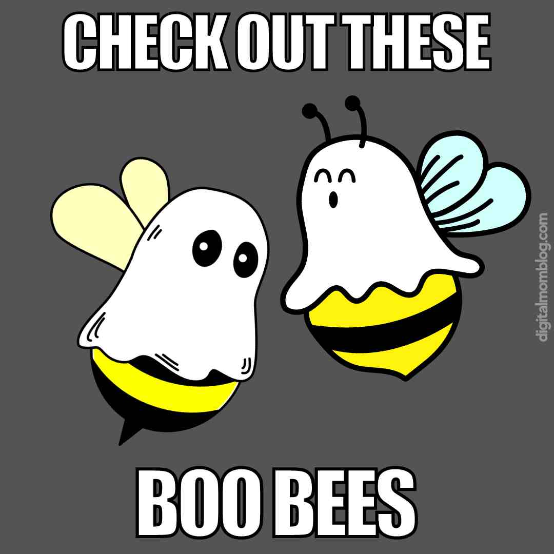 boo bees meme ghost Meme featuring cartoon bees disguised as ghosts with the caption 'Check Out These Boo Bees' for a humorous twist.