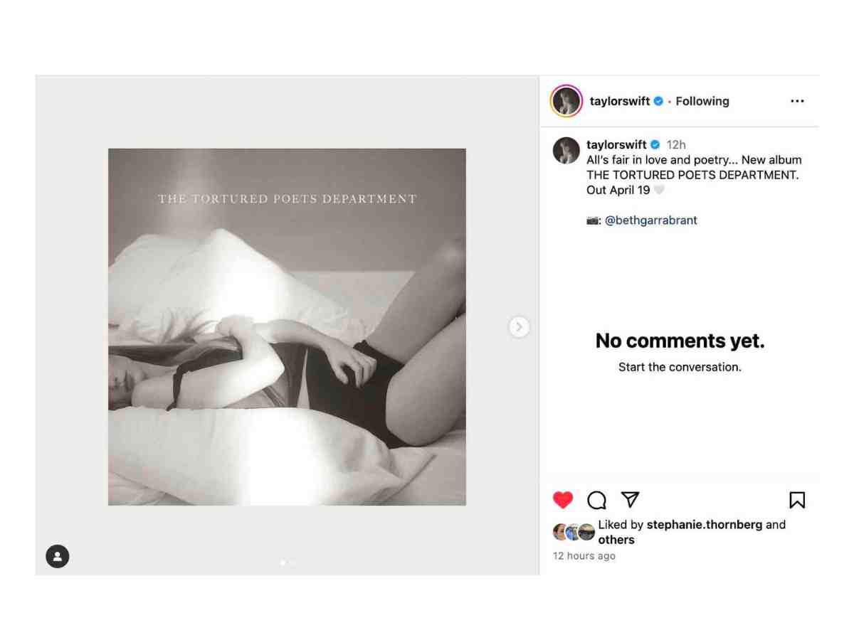 taylor swift instagram tortured poets department taylor swift instagram tortured poets department