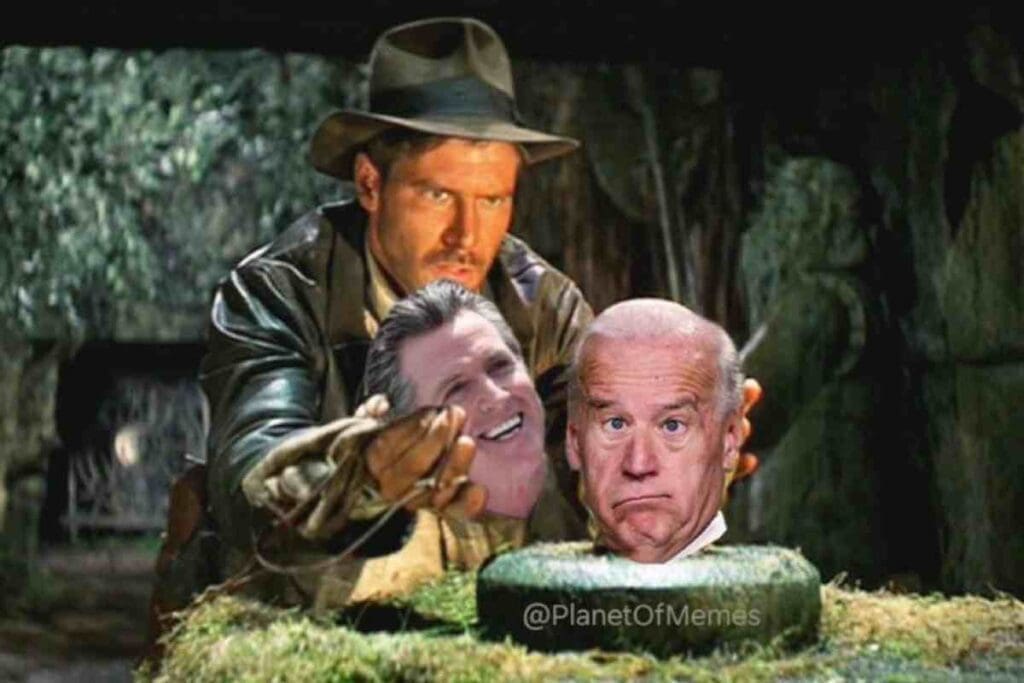 gavin newsom biden meme 2024 us presidential debate meme featuring biden being replaced by gavin newsom