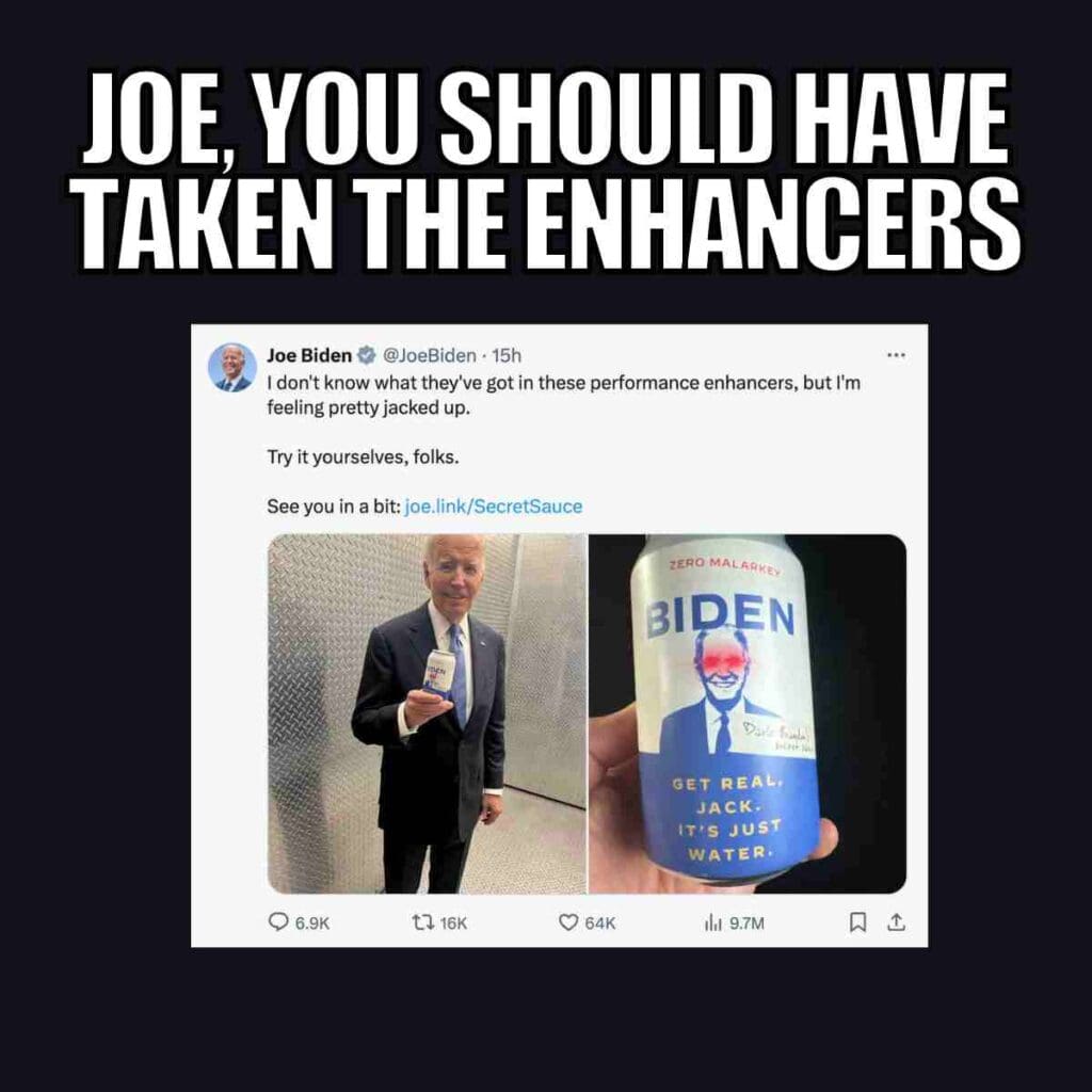 performance enhancers biden meme performance enhancers with joe biden before debate
